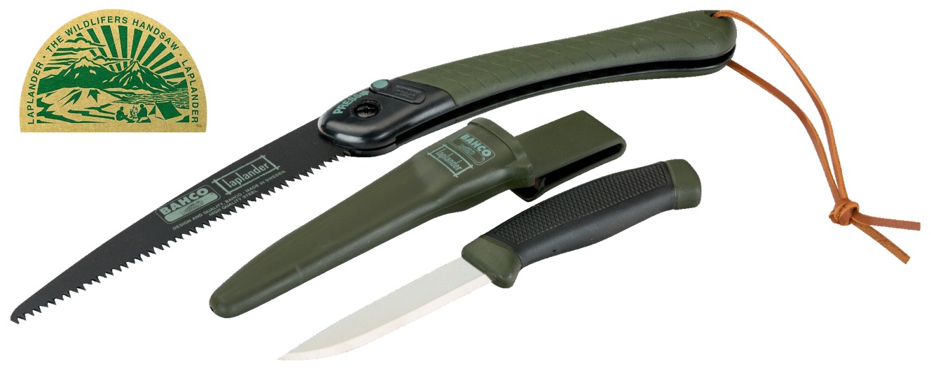 Laplander univerzálny nôž a skladacia pílka BAHCO LAP-KNIFE 