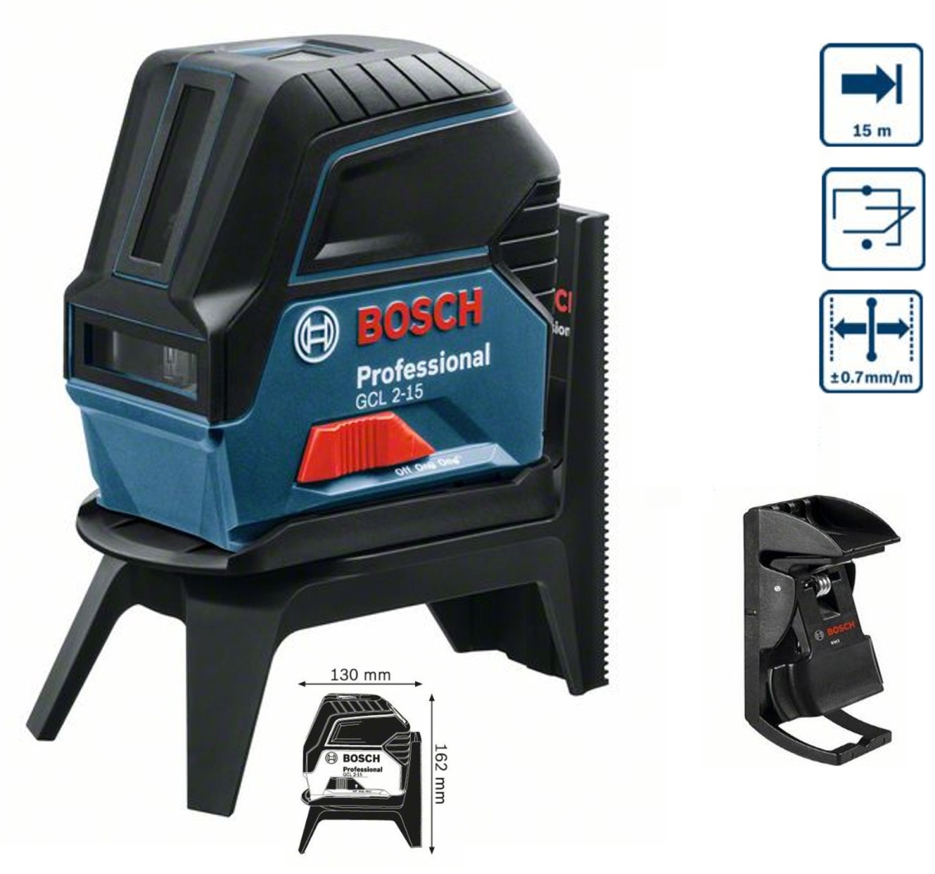 Bosch GCL 2-15+RM1+držiak  krížovo bodový laser