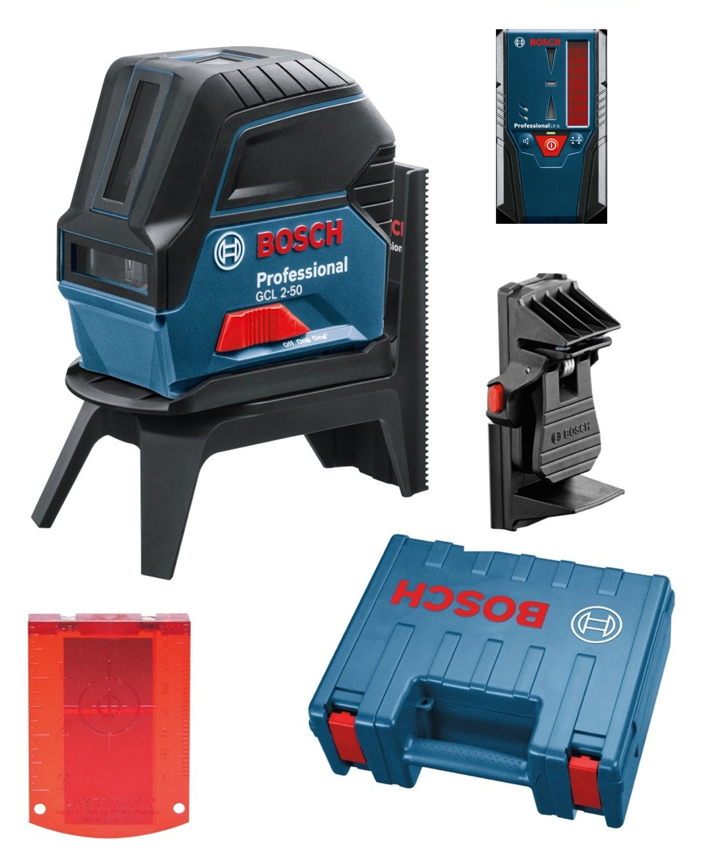 BOSCH GCL 2-50+RM1+LR 6 Professional  krížový lase