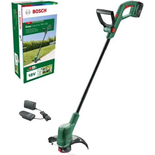 AKU strunová kosačka Bosch EasyGrassCut 18V-230 (1 akumulátor)