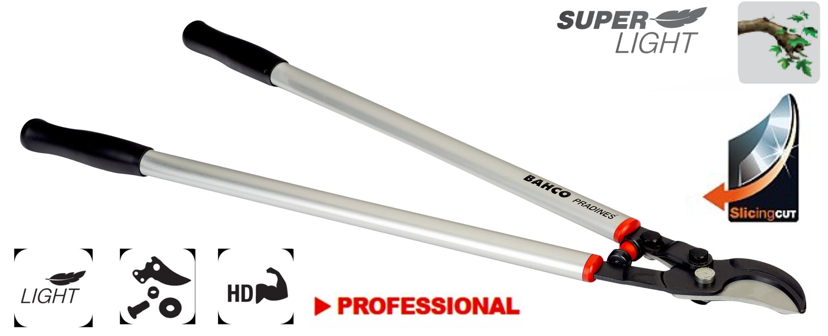 Nožnice na kríky BAHCO P280-SL-80 Professional