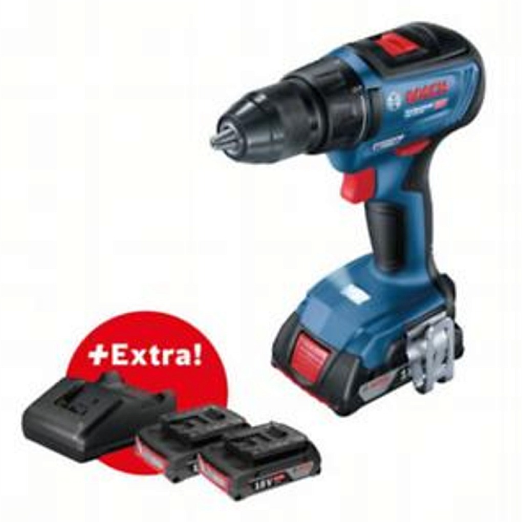 Bosch AKU skrutkovač GSR 18V-50/3x2,0Ah