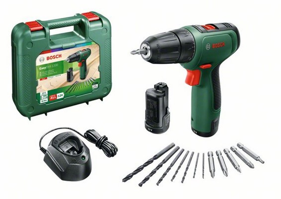 Akumulátorový vŕtací skrutkovač Bosch EasyDrill 1200/2xAKU