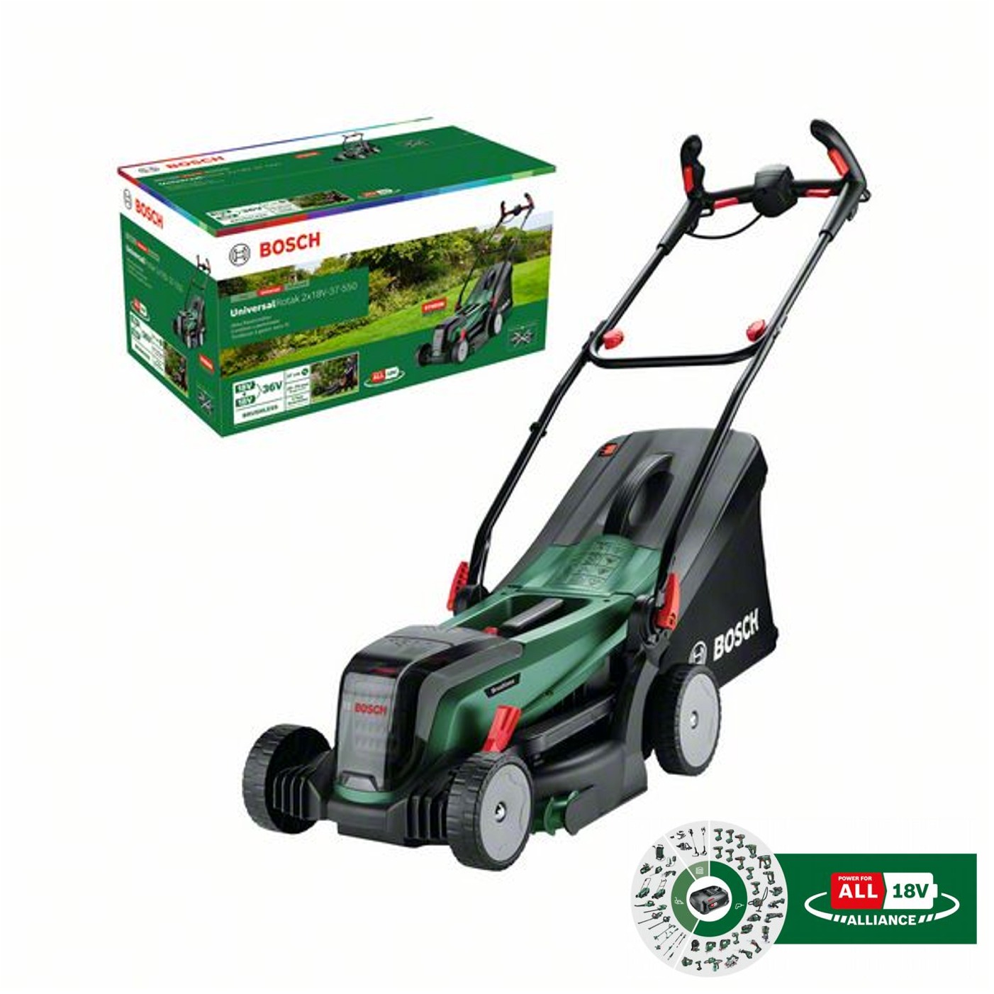 Kosačka Bosch UniversalRotak 2x18V-37-550