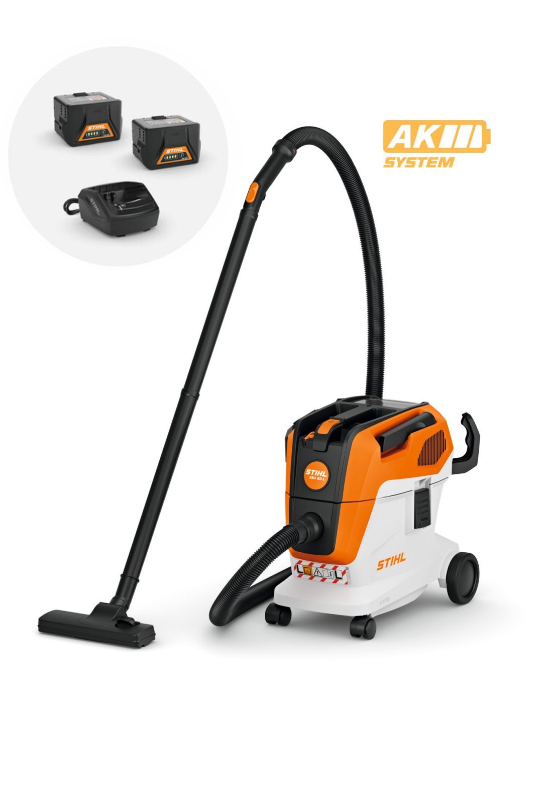 STIHL SEA 60 L Set-AKU vysávač na suché vysávanie/2xAK20