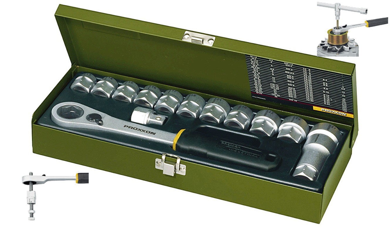 PROXXON 23604 14-dielna špeciálna  1/2" sada 13-27mm