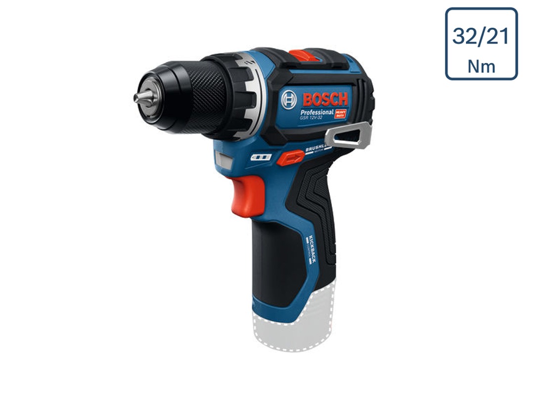 Aku vŕtací skrutkovač Bosch GSR 12V-32 /bez AKU