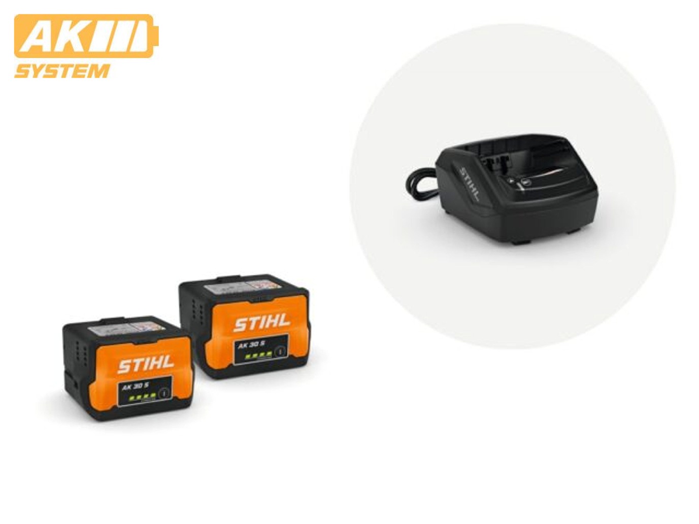 Stihl štartovacia sada/ 2xakumulátor AK 30 S+nabíjačka AL101